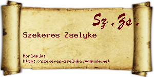 Szekeres Zselyke névjegykártya